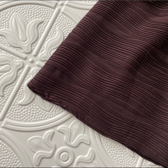 Maroon Textured Dress - Picture 2 of 4